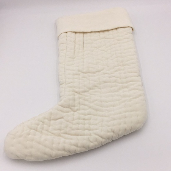 Pottery Barn Quilted Velvet Christmas Stocking JL - Picture 4 of 12